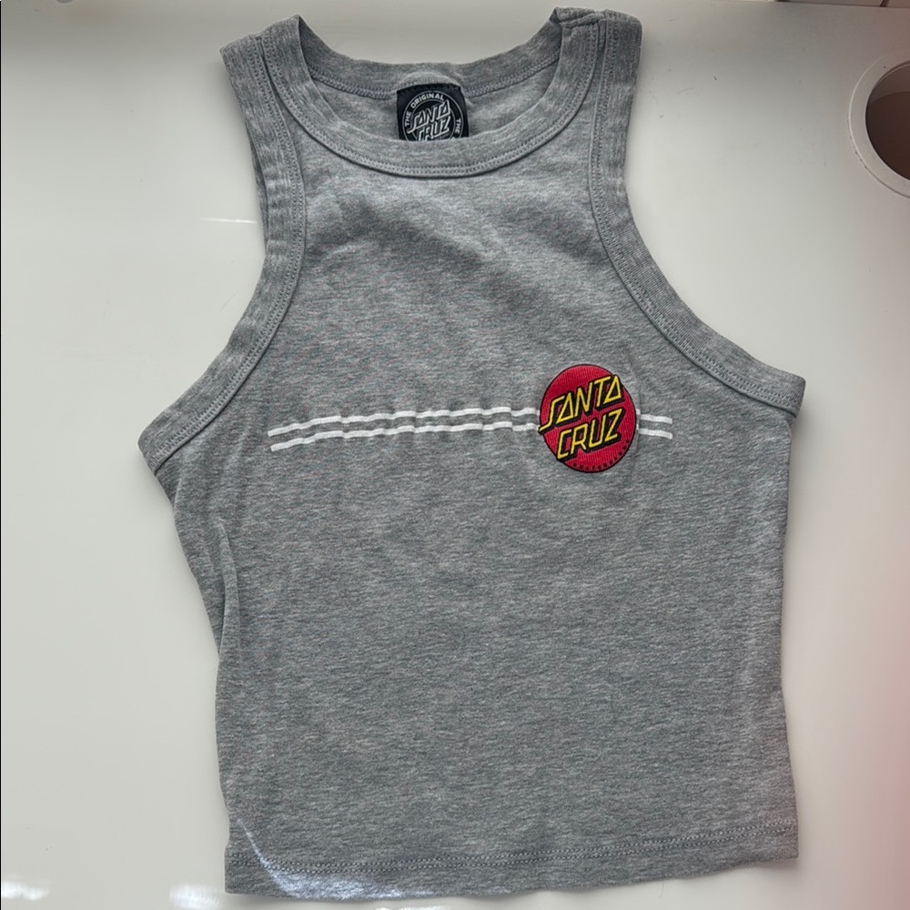 Santa Cruz Skateboards Gray Kids Tank Top